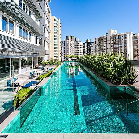Vista mar, confortável e aconchegante em condomínio com infraestrutura de clube CA25 Florianópolis Exterior foto