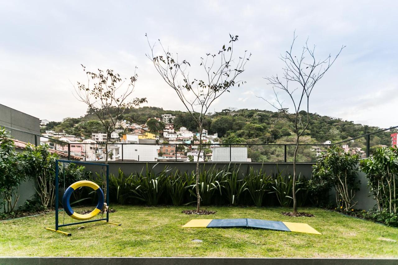 Vista mar, confortável e aconchegante em condomínio com infraestrutura de clube CA25 Florianópolis Exterior foto